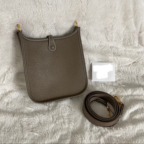 Hermes mini evelyne tpm etoupe - Picture 2 of 6